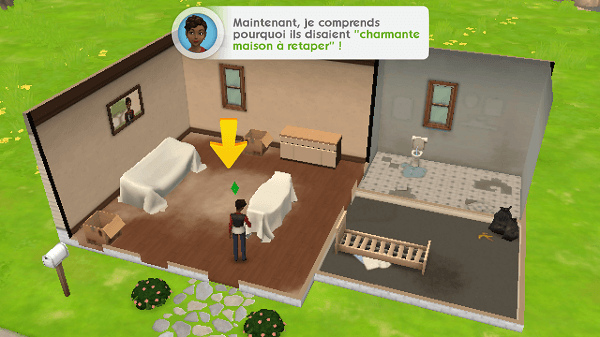 charmante maison à retaper - les Sims Mobile